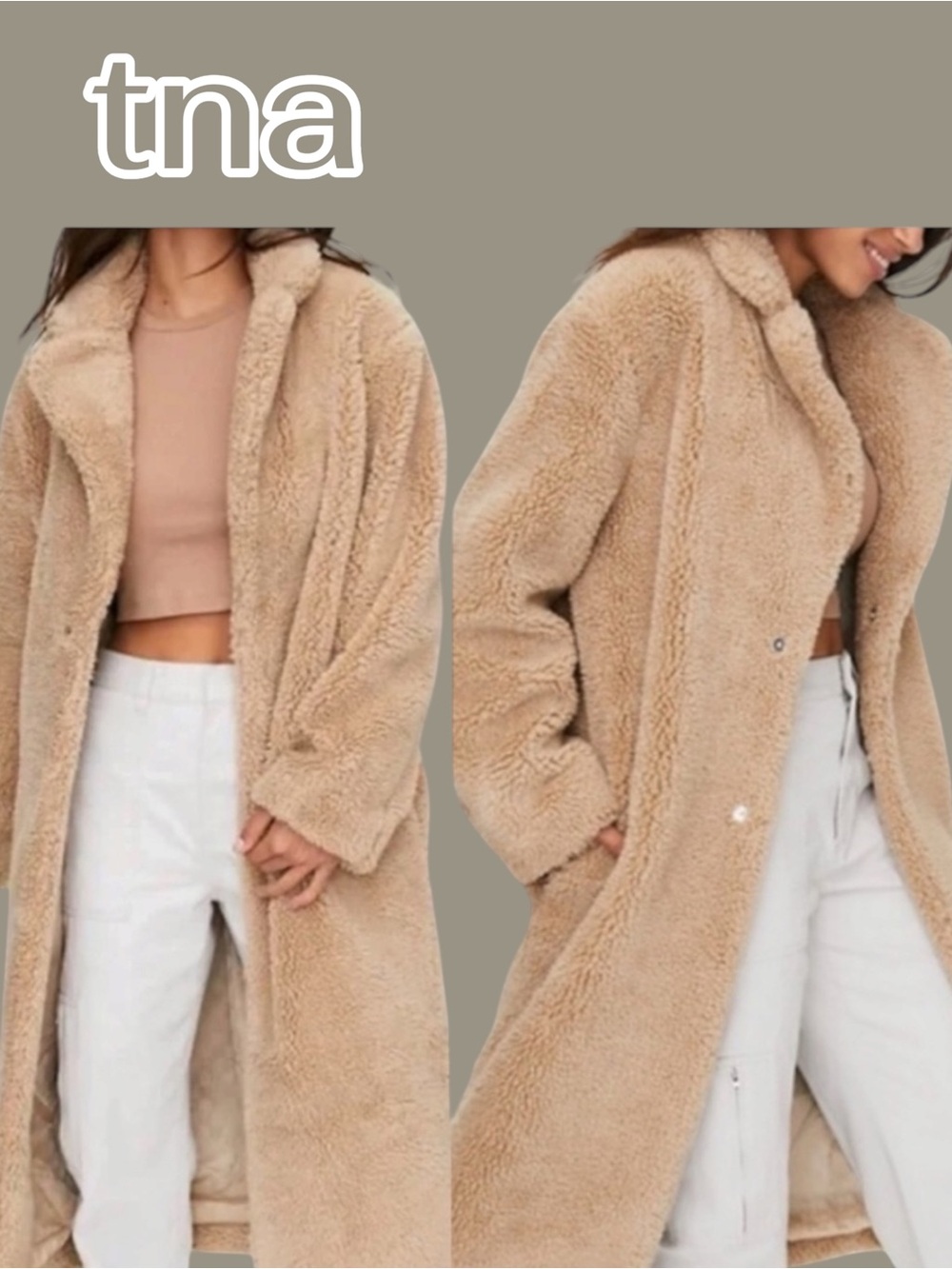 Aritzia tna Teddy Jacket Size Large